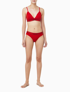 Buy 여성 모던 코튼 홀리데이 AF 트라이앵글 in color red