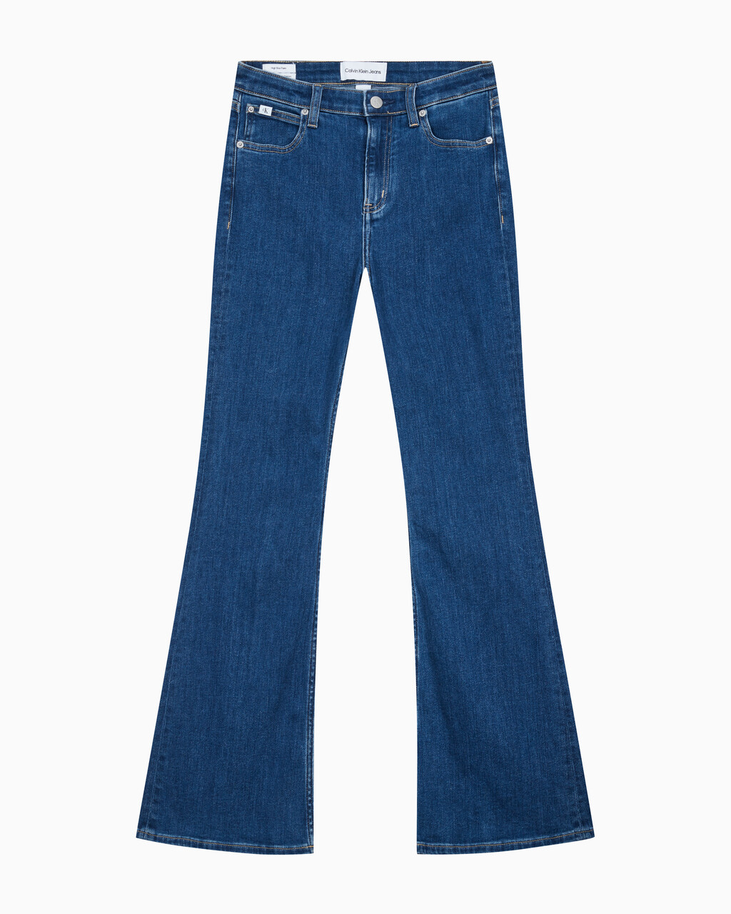 Buy 여성 플레어 핏  미드블루  데님 in color MID BLUE BACK EMBRO