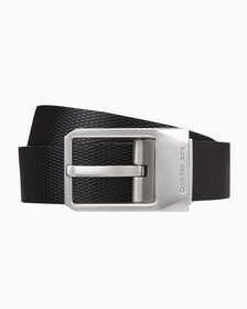 Buy 남성 CKJ 클래식 스퀘어 버클 35MM 양면 벨트 in color BLACK