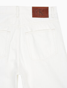 Buy 남성 90's 초크 화이트 데님 쇼츠 in color WHITE