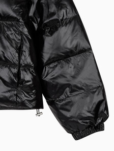 Buy 여성 매트 블라킹 샤인 다운 자켓 in color BLACK