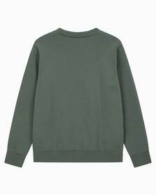 Buy 남성 레귤러핏 CK 뱃지 로고 기모 스웨트셔츠 in color KHAKI