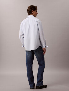 Buy 남성 90s 스트레이트 다크 블루 문 써모 데님 in color Denim Blue