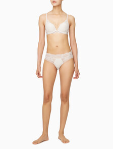 Buy 여성 CK 블랙 지오 레이스 AF 푸쉬업 플런지 (ADD A) in color PINK BEIGE