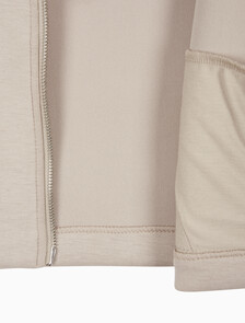 Buy 여성 오버사이즈 스쿠바 집 보머 자켓 in color FEATHER GRAY