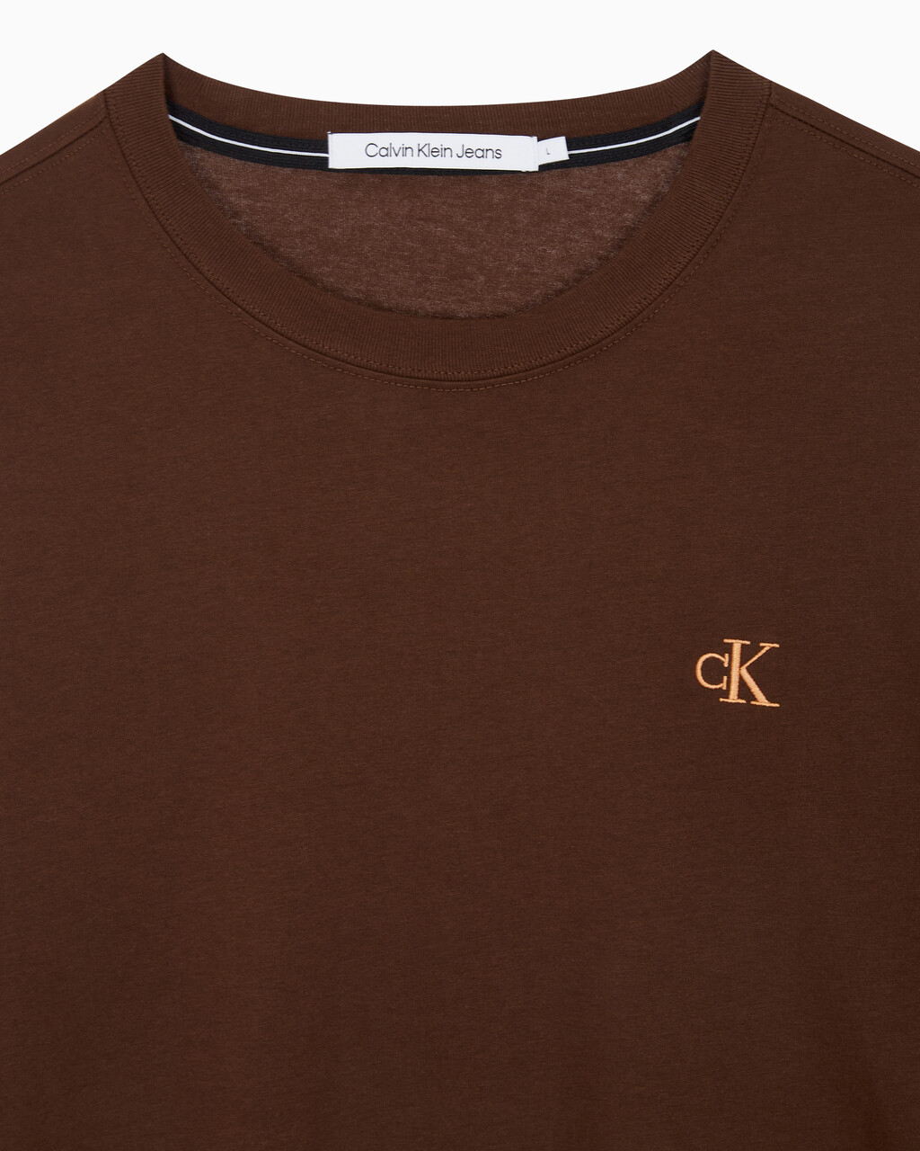 Buy 남성 롱슬리브 패션 레이어드 티 in color DARK BROWN