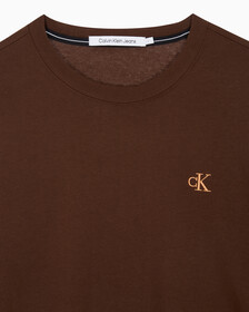 Buy 남성 롱슬리브 패션 레이어드 티 in color DARK BROWN