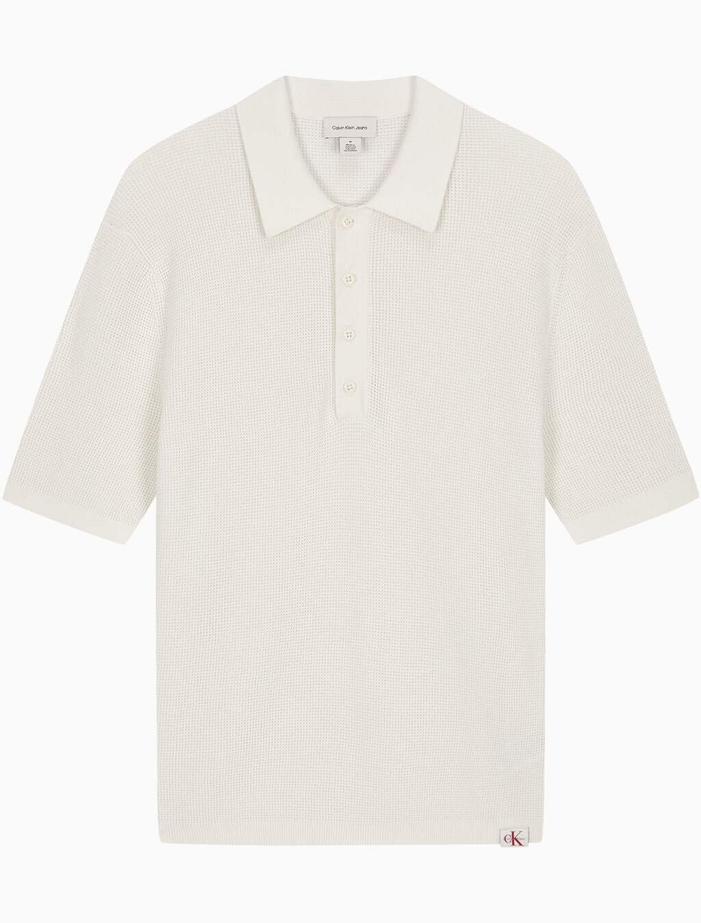 Buy 코튼 와플 폴로 칼라 스웨터 in color TOFU