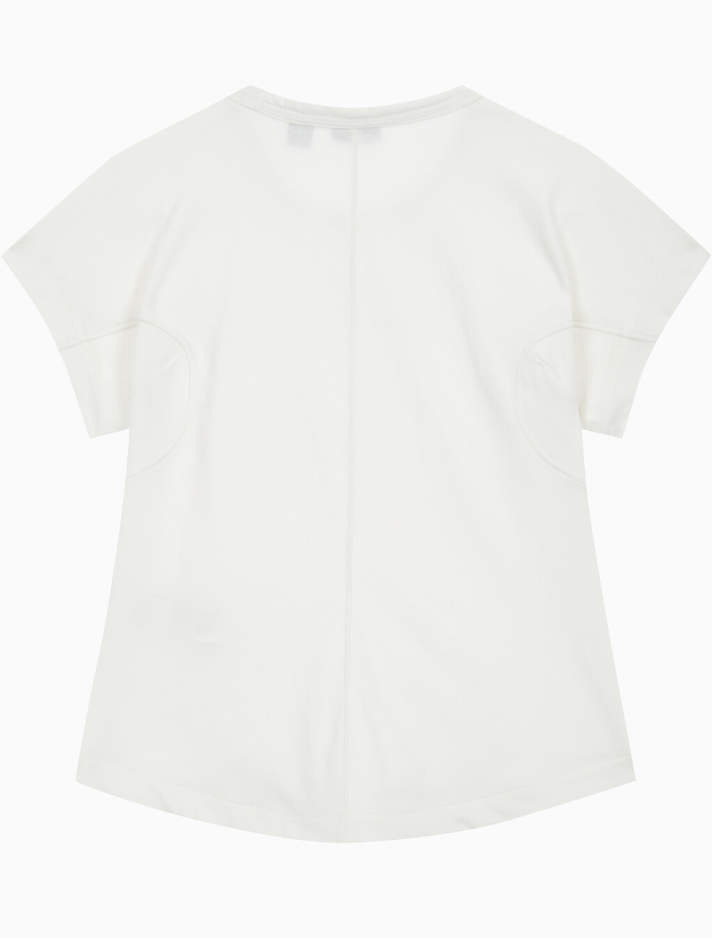 Buy 여성 슬림핏 숏 슬리브 티셔츠 in color WHITE