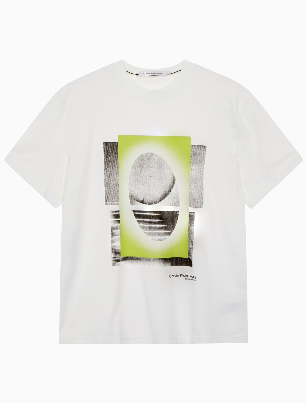 Buy 남성 메타 포토프린트 반팔 티셔츠 in color BRIGHT WHITE