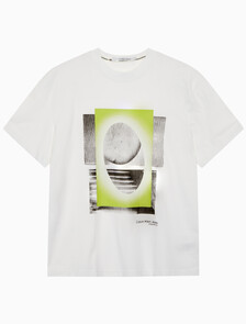 Buy 남성 메타 포토프린트 반팔 티셔츠 in color BRIGHT WHITE