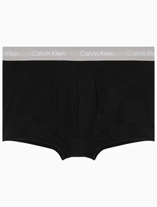 Buy 남성 EU 코튼 스트레치 3PK 로우 라이즈 드로즈 3PK in color BLACK