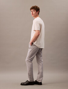 Buy 남성 모던 스트레치 슬림 트라우저 in color GREY