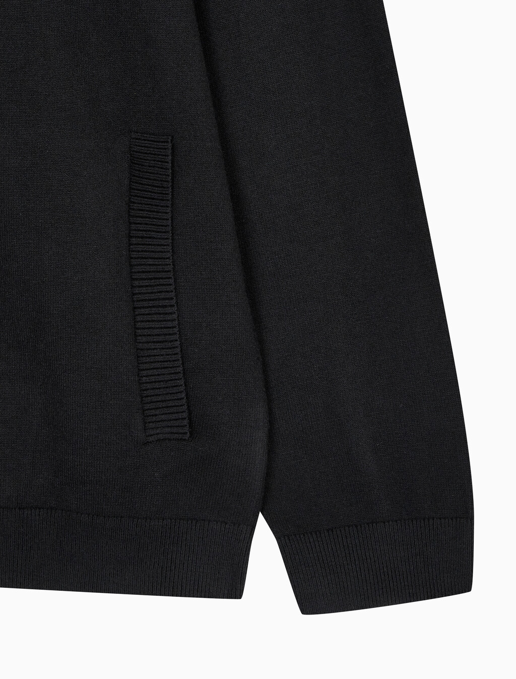 Buy 남성 릴렉스핏 크루넥 스웨터 가디건 in color CK BLACK