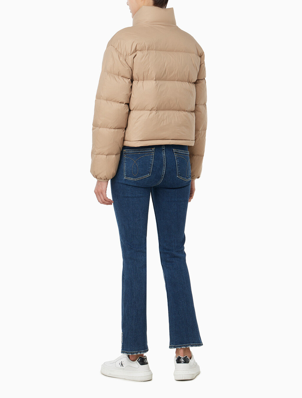 Buy 여성 셔닐 로고 푸퍼 다운 in color CAMEL