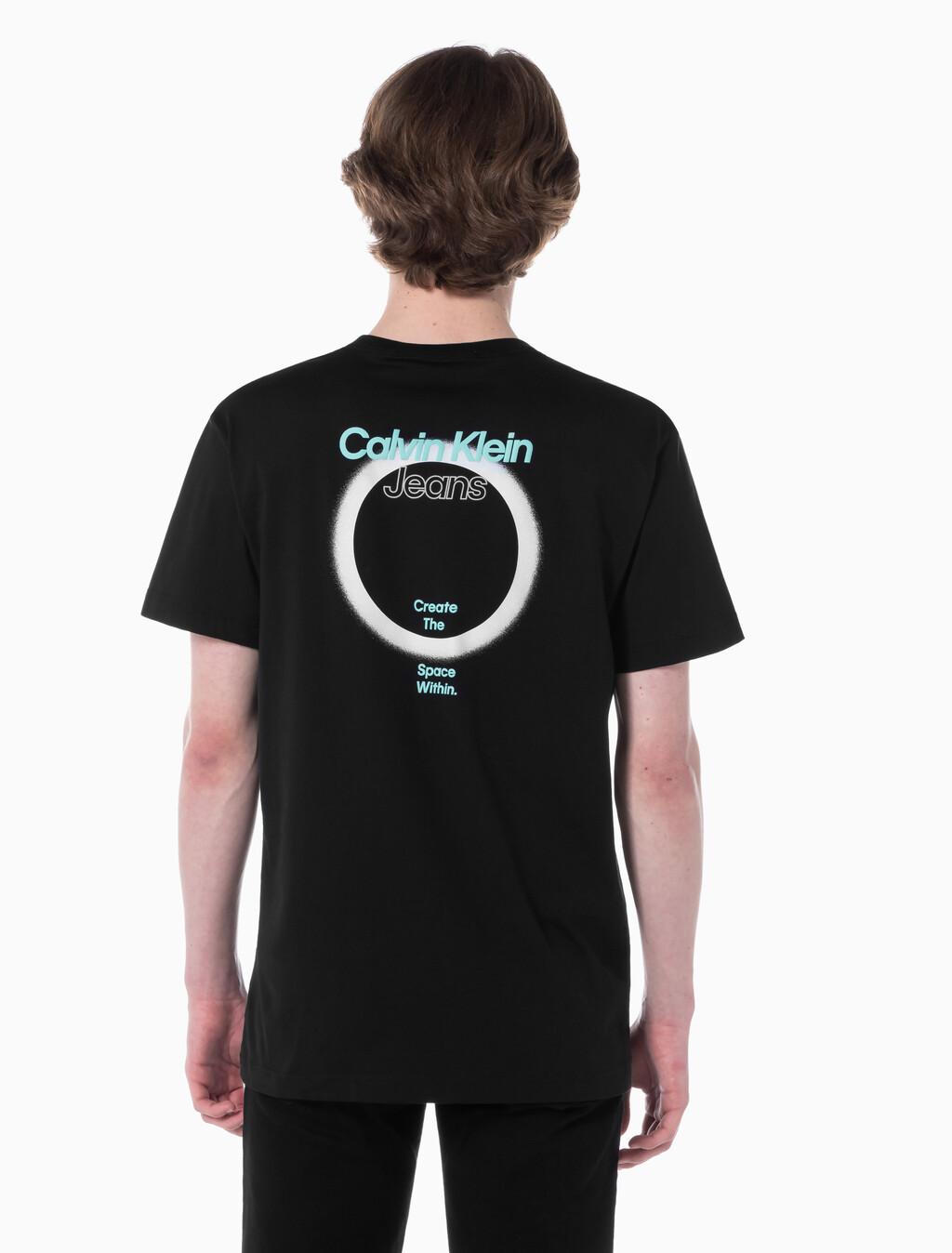 Buy 남성 이클립스 그래픽 반팔 티셔츠 in color CK BLACK
