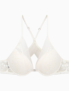 Buy 여성 CK 블랙 브라이덜 AF 푸쉬업 브라 in color ANTIQUE WHITE