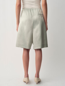 Buy MICA WOMENS SATIN SHORTS in color BARELY BLUE