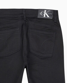 Buy 여성 하이라이즈 바디 슬림 부츠핏 앵클 데님 in color WASHED BLACK LOGO LACE