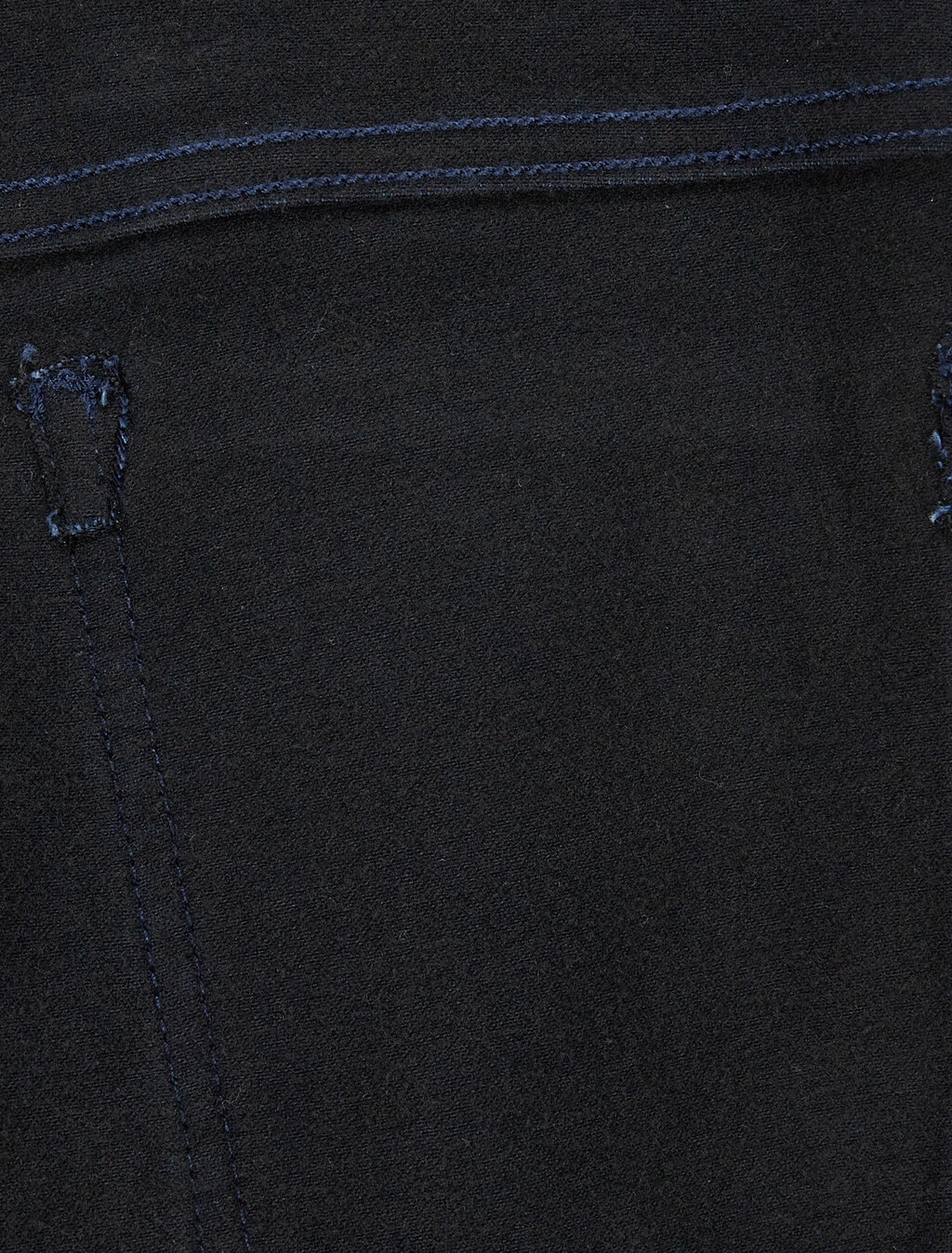 Buy 여성 하이라이즈 슬림 스트레이트핏 기모 블루블랙 데님 in color BLUE BLACK HANGER LOOP