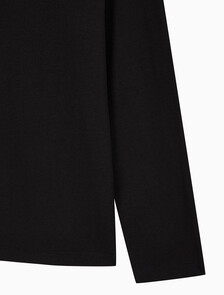 Buy 남성 릴렉스 핏 시즈널 모노그램 긴팔 티셔츠 in color BLACK