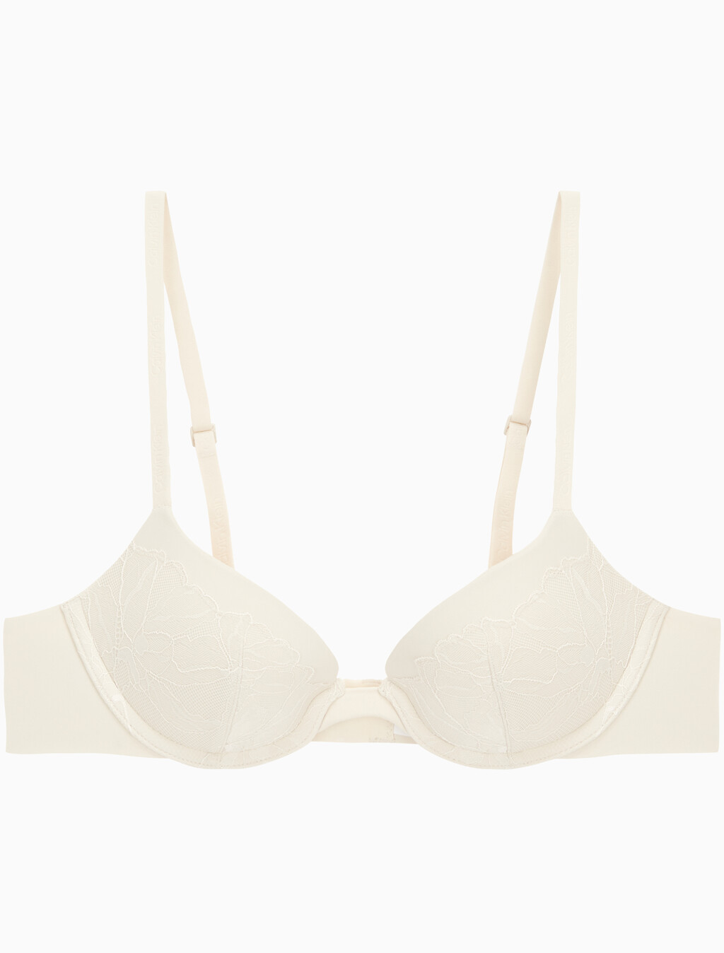 Buy 여성 퍼펙틀리 핏 레이스 AF 푸쉬업 브라 in color BONE WHITE