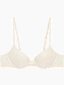 Buy 여성 퍼펙틀리 핏 레이스 AF 푸쉬업 브라 in color BONE WHITE