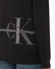 Buy 남성 스트라이프 CK 로고 코튼 가디건 in color CK BLACK