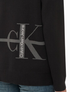 Buy 남성 스트라이프 CK 로고 코튼 가디건 in color CK BLACK