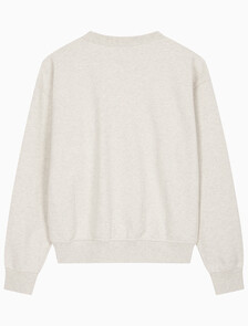 Buy 여성 모노로고 프렌치테리 릴렉스핏 스웻셔츠 in color VANILLA HEATHER