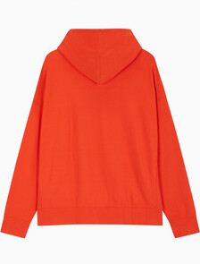 Buy 남성 오버핏 스웨이드 테리 후디 in color RED ALERT