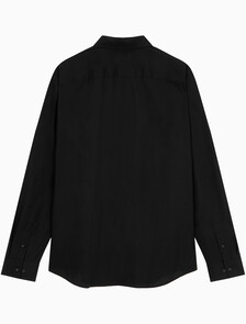 Buy 남성 롱슬리브 솔리드 수피마 스트레치 슬림 셔츠 in color BLACK BEAUTY