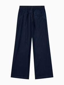 Buy 여성 데님 나일론 패러슈트 팬츠 in color Dark Blue