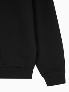 Buy 남녀공용 릴렉스핏 모노그램 로고 스웻셔츠 in color CK BLACK