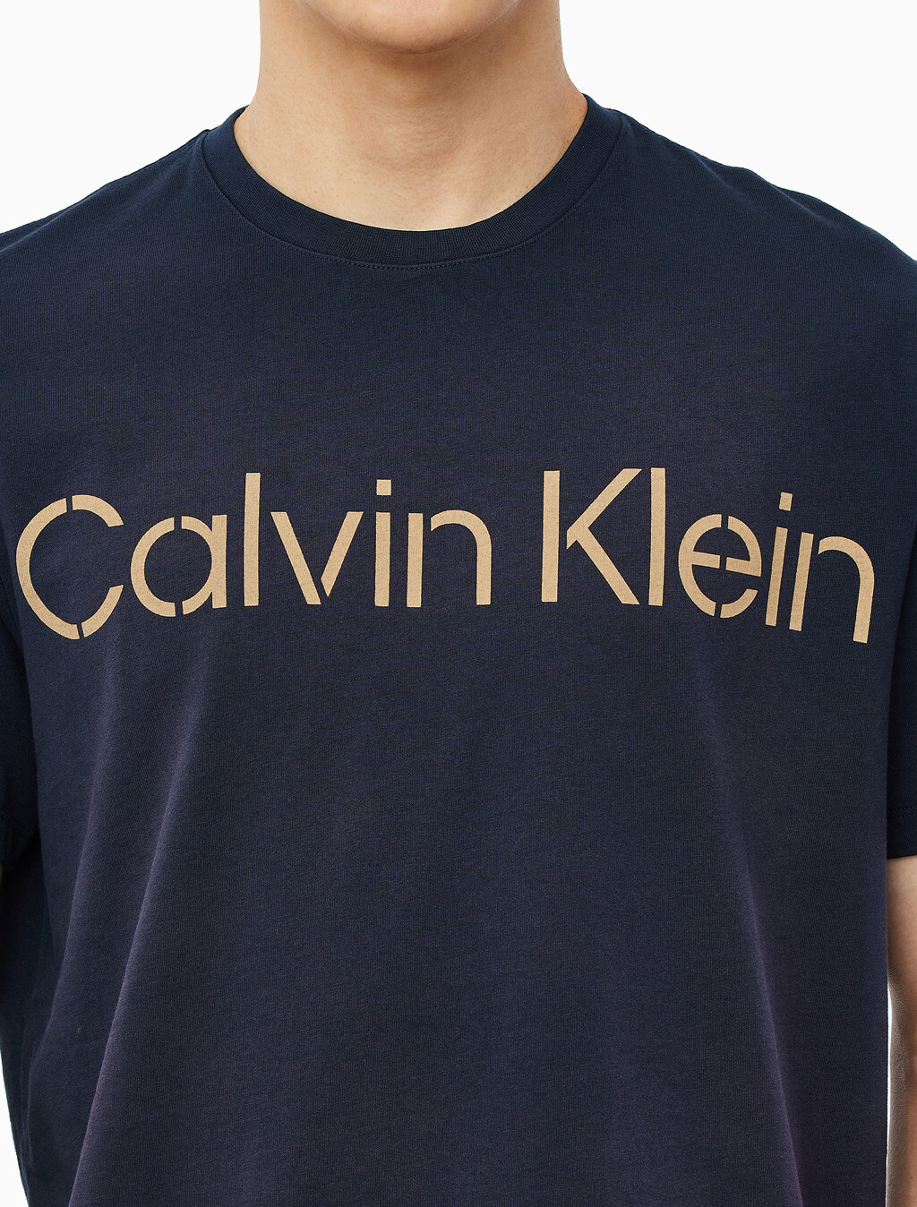 Buy 남성 소프트 페이디드 로고 크루넥 반팔 티셔츠 in color DARK SAPPHIRE