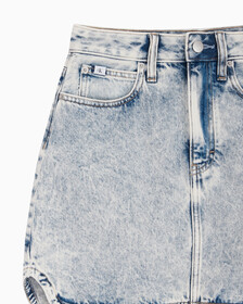 Buy 여성 A라인 데님 미니 스커트 in color 028A CHALKY BLU