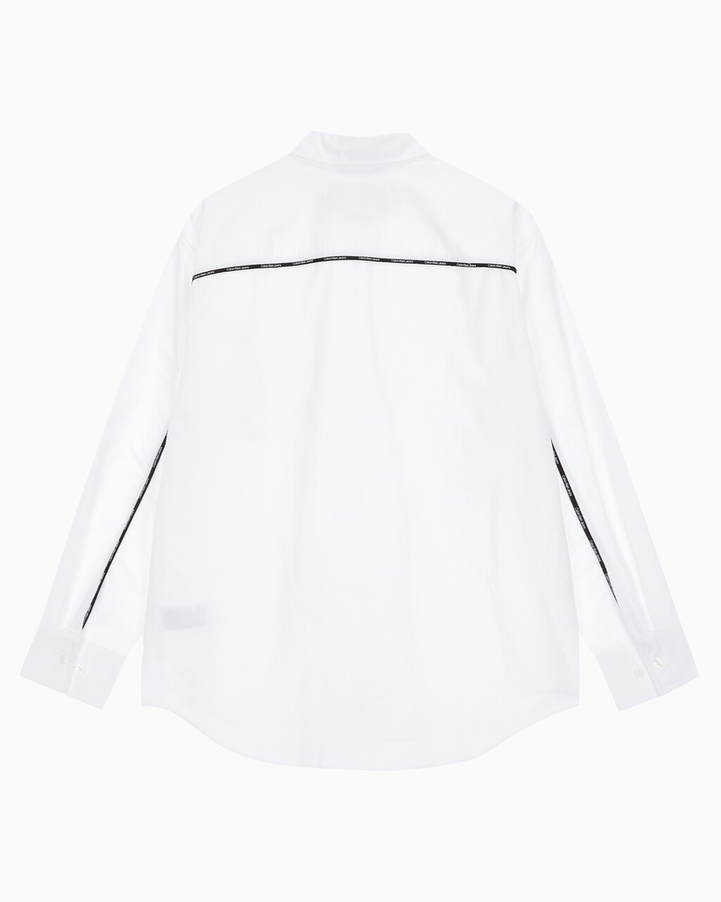 Buy 남성 릴렉스핏 파이핑 로고 옥스포드 셔츠 in color BRIGHT WHITE