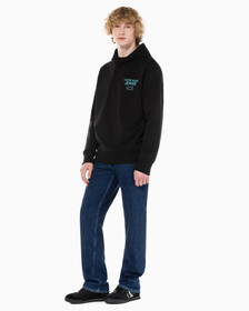 Buy 남성 90's 스트레이트핏 기모 미드블루 데님 in color MID BLUE BACK EMBRO
