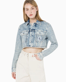 Buy 여성 익스트림 90's 크롭 데님 재킷 in color 028A CHALKY BLU