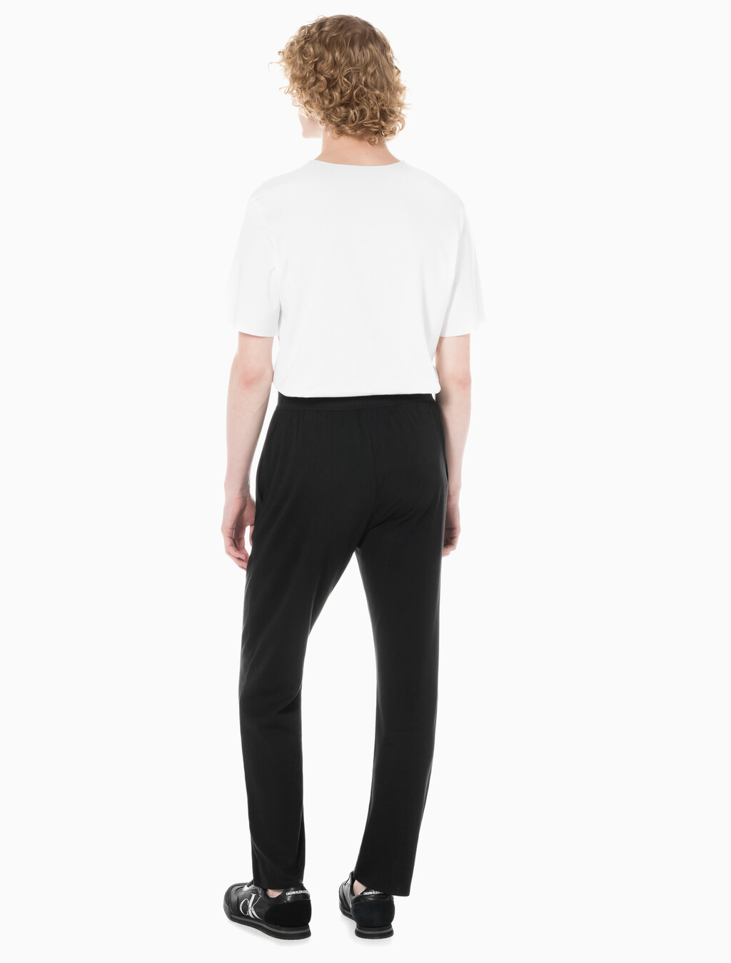 Buy 남성 CK 블랙 슬립 팬츠 in color BLACK