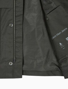 Buy 남성 콘트라스트 카라 카코트 in color CHARCOAL
