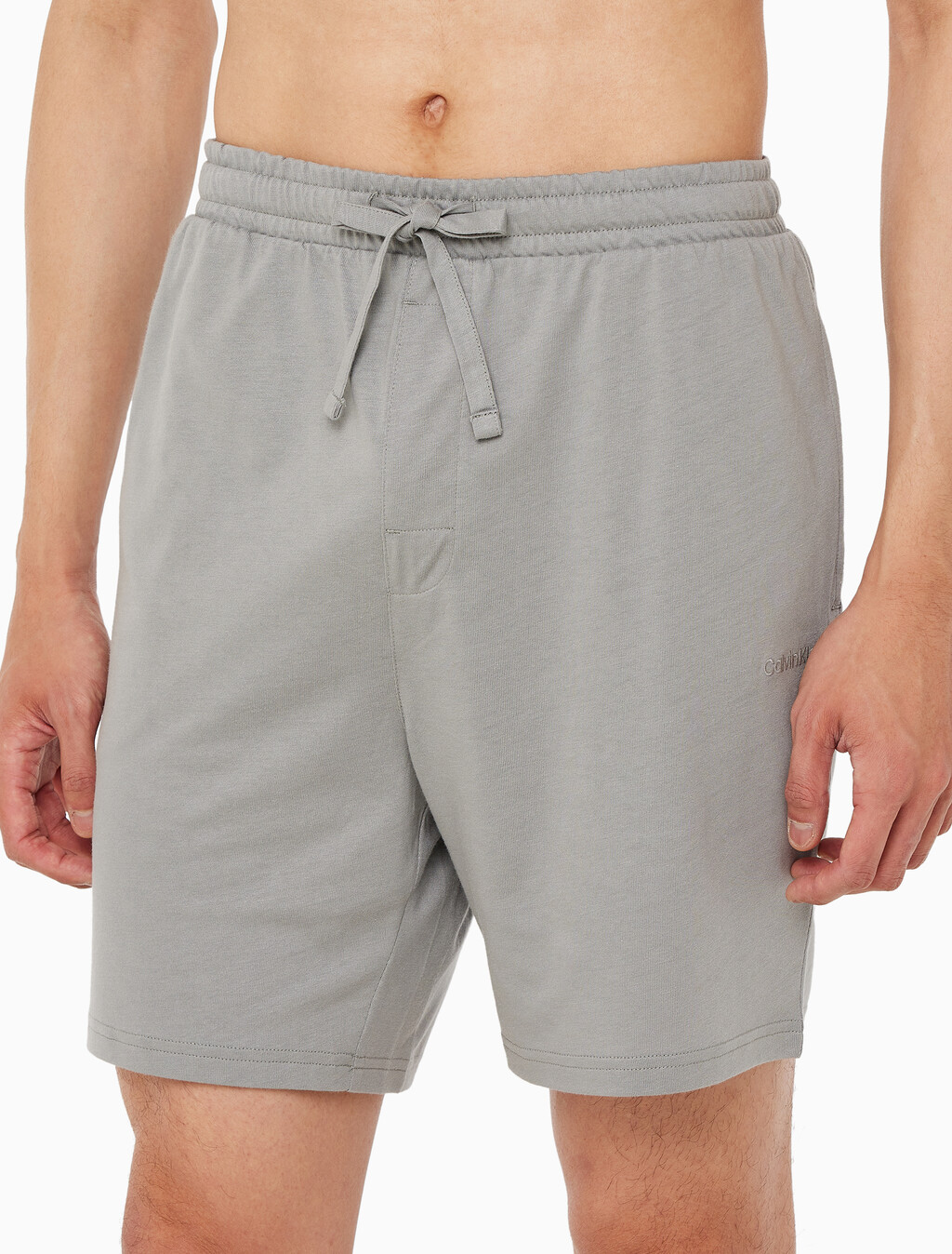 Buy 남성 니트 텐셀 쿨링 슬립 쇼츠 in color GREY