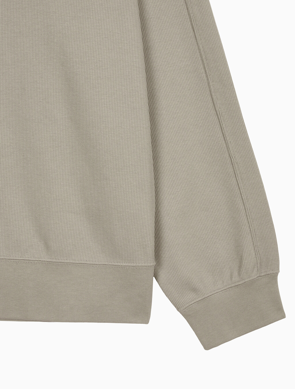 Buy 남성 더블 니트 로고 하프 집업 폴로 스웻셔츠 in color VINTAGE KHAKI
