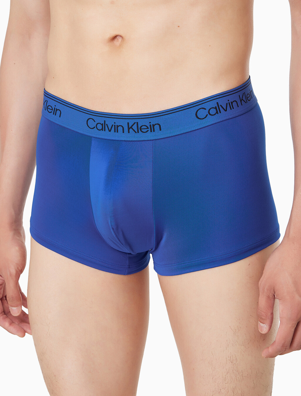 Buy 남성 마이크로 스트레치 3팩 로우 라이즈 트렁크 in color Navy/ Blue / Light Blue
