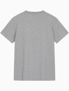 Buy 남성 레귤러핏 인스티튜셔널 로고 스트레치 반팔 티셔츠  in color MID GREY HEATHER