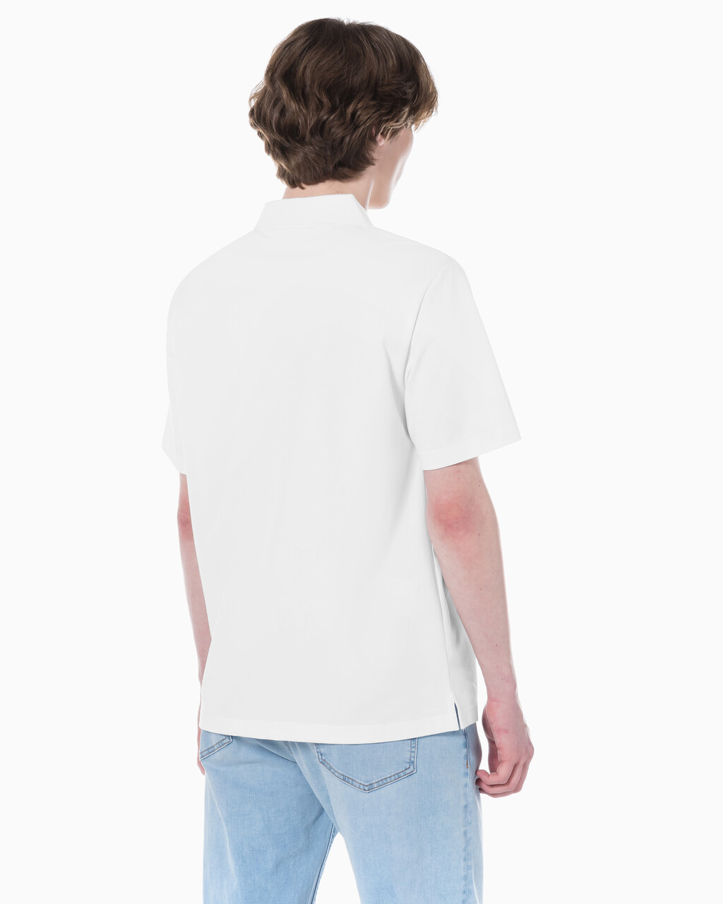 Buy 남성 릴렉스핏 피케 폴로 반팔 티셔츠 in color BRIGHT WHITE