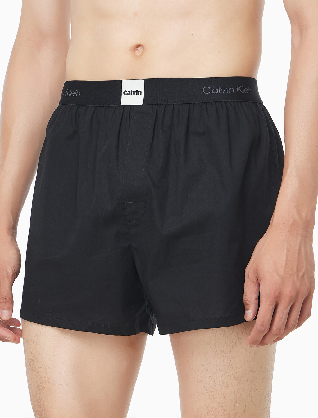Buy 남성 모던 로고 패치 박서 in color BLACK