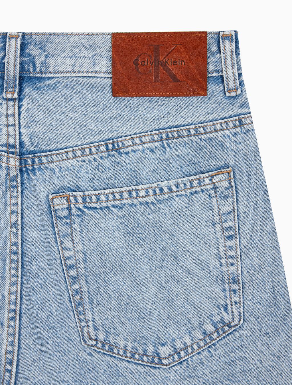 Buy 남성 릴렉스핏 90's 라이트블루 데님 쇼츠 in color CK LT INDIGO