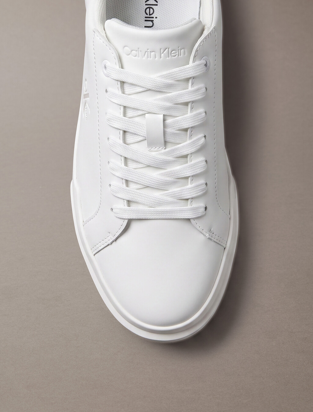 Buy 여성 청키 컵솔 레이스업 더블 벨크로 스니커즈 in color TRIPLE WHITE