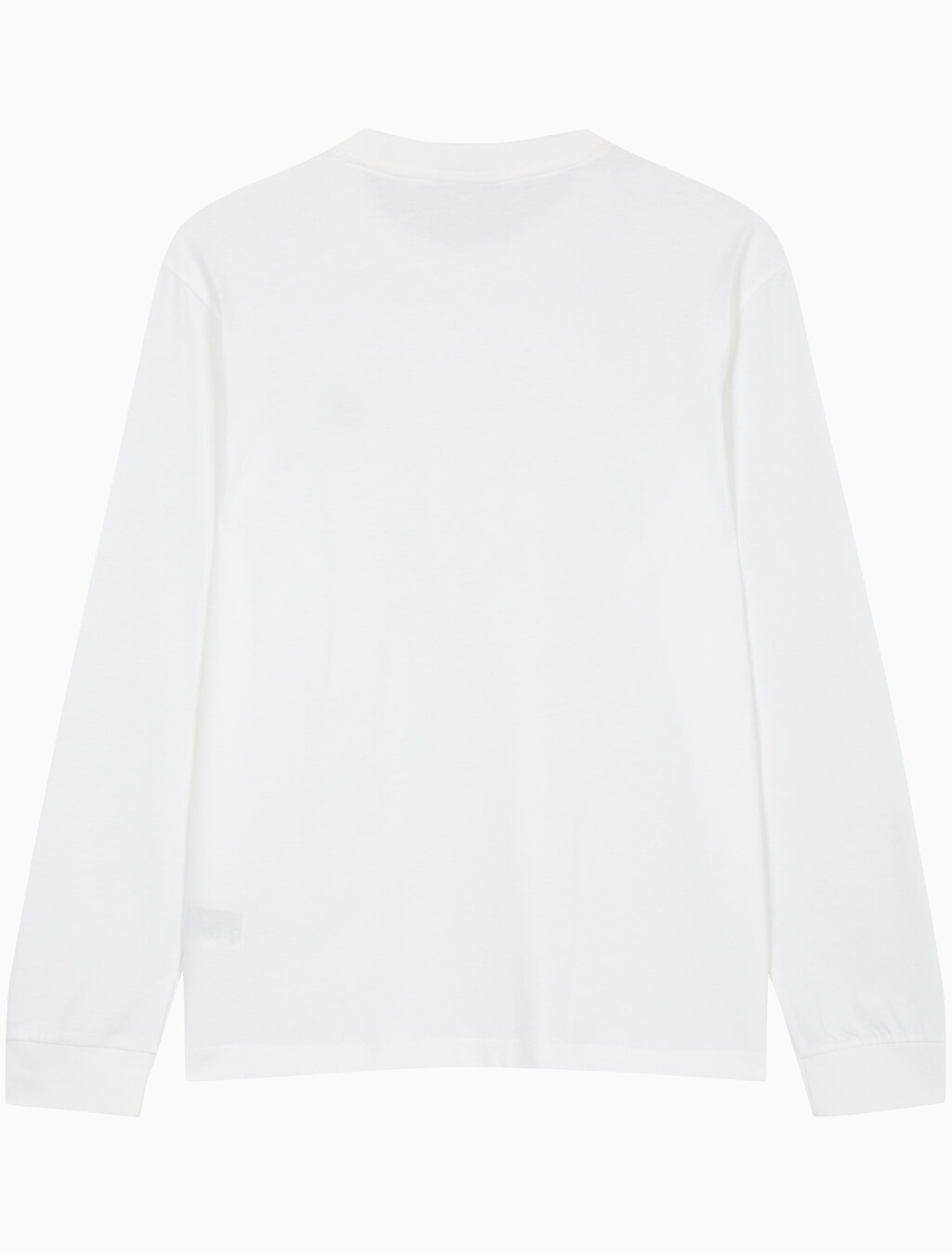 Buy 남성 이지핏 아카이브 로고 긴팔 티셔츠 in color BRIGHT WHITE